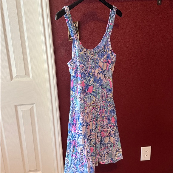 Lilly Pulitzer LORO Floral tank swing Dress, size Large - Picture 7 of 7
